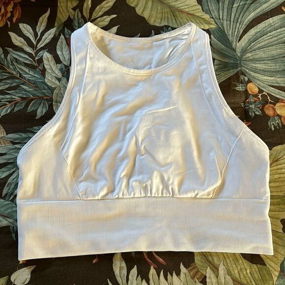Lululemon white ebb to street bra sz 8 - Picture 1 of 3